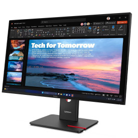 Монитор LENOVO ThinkVision T27QD-40, 27 инча, IPS, 16:9, 2560x1440, 120Hz, 4ms, HDMI 2.1, DP 1.4, DP Out, USB хъб, RJ45