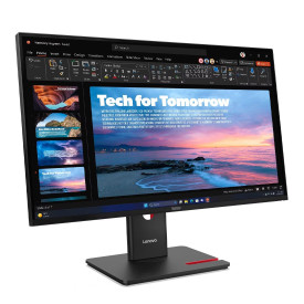 Монитор LENOVO ThinkVision T27QD-40, 27 инча, IPS, 16:9, 2560x1440, 120Hz, 4ms, HDMI 2.1, DP 1.4, DP Out, USB хъб, RJ45