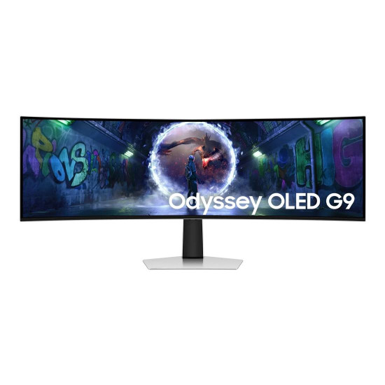 Монитор Samsung Odyssey OLED G9, 49.0 инча, 5120x1440, OLED, 240Hz, 0.03ms, DP, HDMI, miniHDMI, USB-C, White