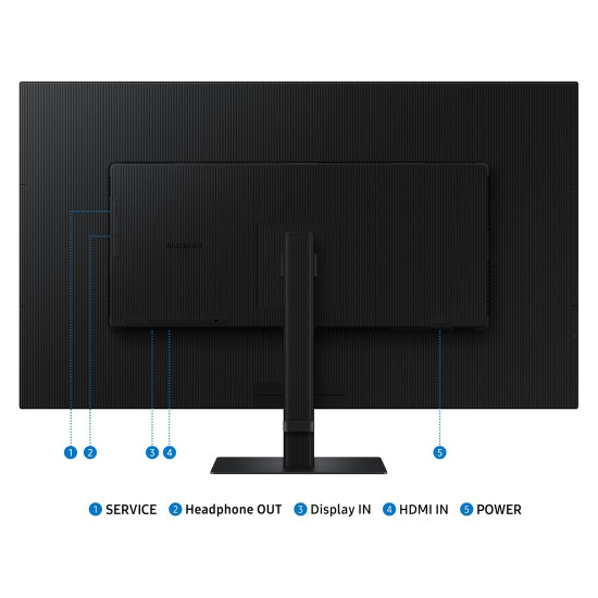 Монитор Samsung ViewFinity S7 S70D, 37 инча, VA, UHD 4K, HDR10, HDMI, DisplayPort, 60Hz, 5ms