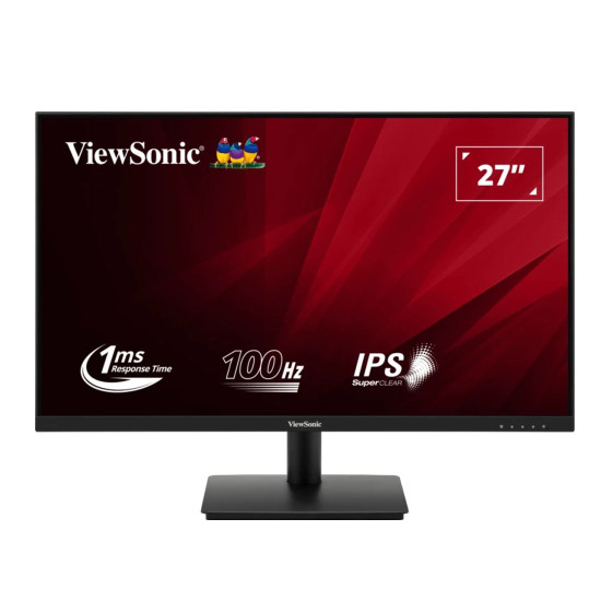 Монитор VIEWSONIC VA270-H, 27 инча, IPS, 1920x1080, 16:9, HDMI, VGA
