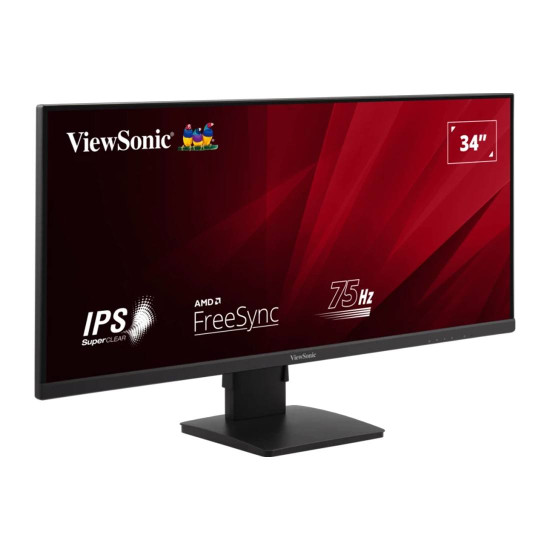Монитор VIEWSONIC VA3456-MHDJ, 34 инча, 21:9, 3440x1440, IPS, 4ms, 2xHDMI, DisplayPort, Speakers