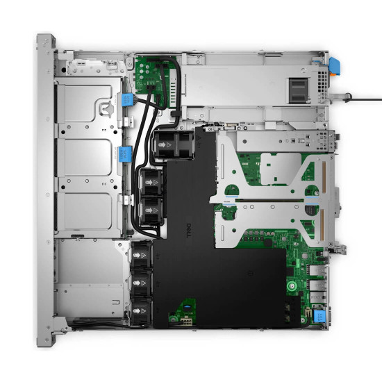 Сървър Dell PowerEdge R260, Intel Xeon E-2414 2.6GHz, 16GB DDR5 ECC UDIMM, 2TB SATA, 2x1GbE, iDRAC9 Basic, 700W PSU