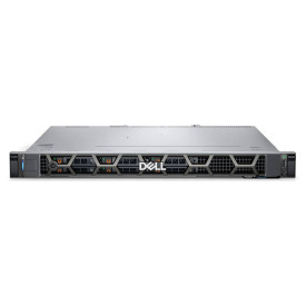 Сървър Dell PowerEdge R260, Intel Xeon E-2414 2.6GHz, 16GB DDR5 ECC UDIMM, 2TB SATA, 2x1GbE, iDRAC9 Basic, 700W PSU