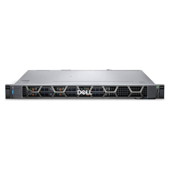 Сървър Dell PowerEdge R260, Intel Xeon E-2414 2.6GHz, 16GB DDR5 ECC UDIMM, 2TB SATA, 2x1GbE, iDRAC9 Basic, 700W PSU