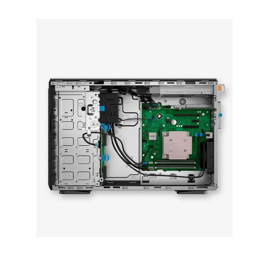 Сървър Dell PowerEdge T360, шаси за 8 x 3.5 инча Hot-Plug SAS/SATA диска, Intel Xeon 6353P 2.7 GHz, 8 ядра, 16 нишки, PERC H755, 32 GB DDR5 5600, 2 x 960 GB SATA RI SSD, двойно 700 W захранване 1+1, ProSupport NBD
