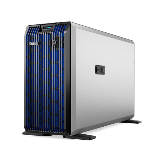 Сървър Dell PowerEdge T360, шаси за 8 x 3.5 инча Hot-Plug SAS/SATA диска, Intel Xeon 6353P 2.7 GHz, 8 ядра, 16 нишки, PERC H755, 32 GB DDR5 5600, 2 x 960 GB SATA RI SSD, двойно 700 W захранване 1+1, ProSupport NBD