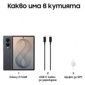 Смартфон Samsung Galaxy Z Fold 8, 16GB, 1TB, Graphite