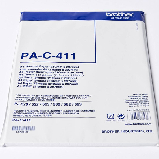 Термохартия BROTHER PA-C-411, A4, 100 листа
