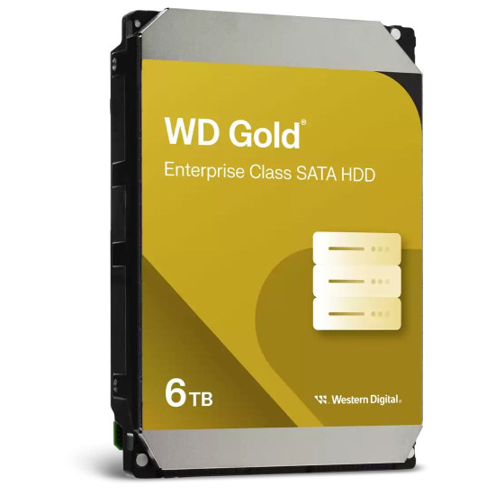 Вътрешен твърд диск WESTERN DIGITAL Gold, 6TB, 3.5 инча, WD6004FRYZ