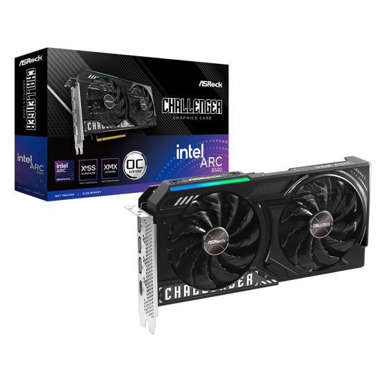 Видеокарта ASRock Intel Arc B580 Challenger, 12GB OC