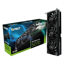 Видеокарта PALIT GeForce RTX 5070 Infinity 3, 12GB GDDR7, 192 bit, 1x HDMI 2.1b, 3x DP 2.1b
