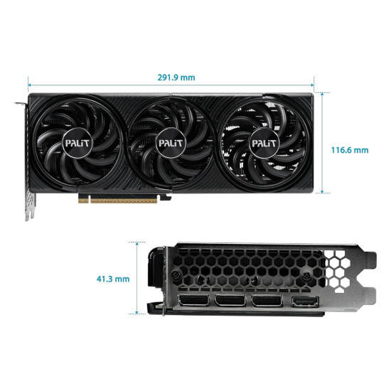 Видеокарта PALIT GeForce RTX 5070 Infinity 3, 12GB GDDR7, 192 bit, 1x HDMI 2.1b, 3x DP 2.1b