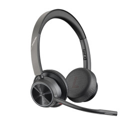 Безжични слушалки HP Poly Voyager 4320, UC, Stereo, USB-A, BT700 USB-A адаптер, Стойка за зареждане