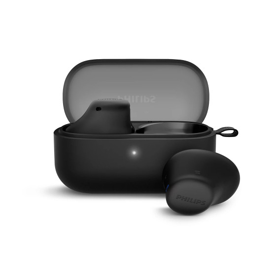 Безжични слушалки PHILIPS 1000 Series, TAT2149WT/00, Черни