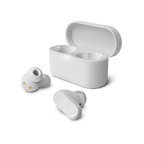 Безжични слушалки PHILIPS True Wireless Earbuds, IPX4, TAT3509WT/00