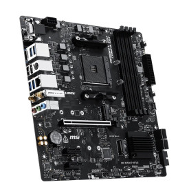 Дънна платка MSI PRO B550M-P WIFI6E, mATX, AM4, 4 x DDR4, 1 x PCIe 4.0 x16, 2 x M.2, DisplayPort, VGA, 1G LAN, Wi-Fi 6E, 7.1-канално аудио