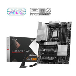 Дънна платка MSI PRO X870-P WIFI, ATX, Socket AM5, AMD Ryzen 9000, Dual Channel DDR5, 4x PCIe x16 slots