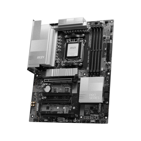 Дънна платка MSI PRO X870-P WIFI, ATX, Socket AM5, AMD Ryzen 9000, Dual Channel DDR5, 4x PCIe x16 slots