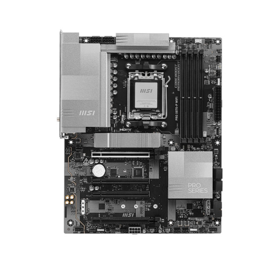 Дънна платка MSI PRO X870-P WIFI, ATX, Socket AM5, AMD Ryzen 9000, Dual Channel DDR5, 4x PCIe x16 slots
