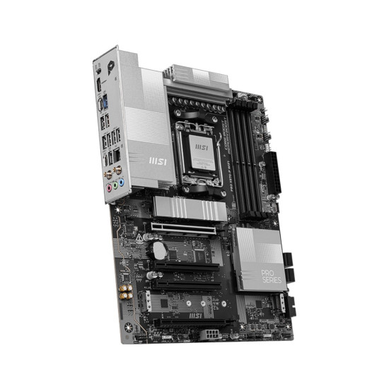 Дънна платка MSI PRO X870-P WIFI, ATX, Socket AM5, AMD Ryzen 9000, Dual Channel DDR5, 4x PCIe x16 slots