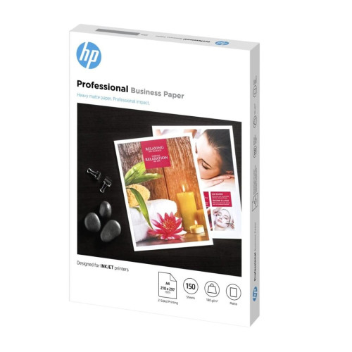 Фотохартия HP Professional Matte Inkjet, 180 гр, A4, 150 листа, FSC сертифицирана