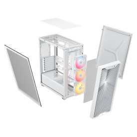 Кутия за компютър Corsair 3200D RS ARGB, Mid-Tower, Performance, White