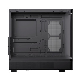 Кутия за компютър Moon DGT EN49651, USB 3.0, USB 2.0, извит панел от закалено стъкло, Black