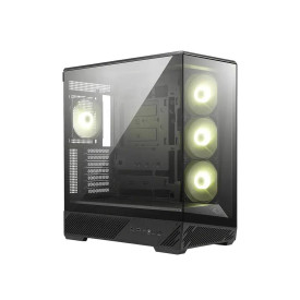 Кутия за компютър MSI MAG PANO 130R PZ, Mid Tower, 2 x USB 3.2, 1 x USB Type-C 20 Gbps, 1 x Audio/Mic, Black