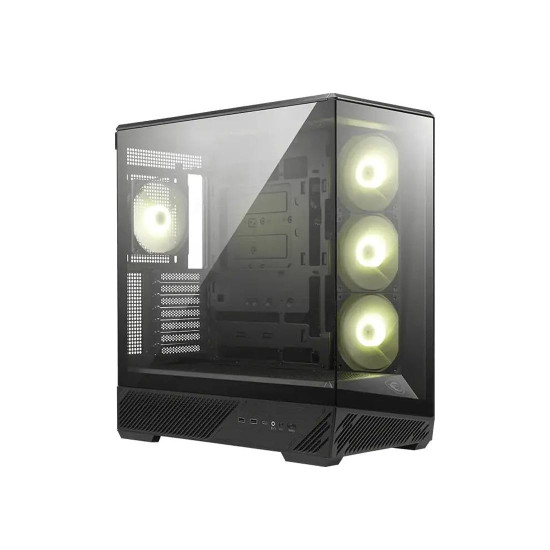 Кутия за компютър MSI MAG PANO 130R PZ, Mid Tower, 2 x USB 3.2, 1 x USB Type-C 20 Gbps, 1 x Audio/Mic, Black