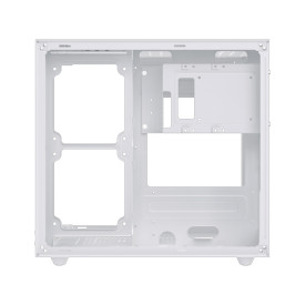 Кутия за компютър XIGMATEK Aqua M Lite Arctic, WH, MATX, U3x1 & U2x1, 2PCS TG, 4PCS G22A Arctic Reverse & 1PC G22A Arctic, ARGB Remote Control Box