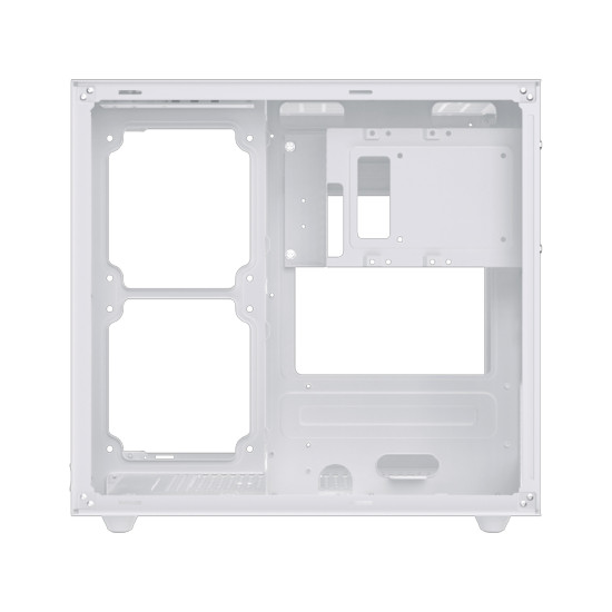 Кутия за компютър XIGMATEK Aqua M Lite Arctic, WH, MATX, U3x1 & U2x1, 2PCS TG, 4PCS G22A Arctic Reverse & 1PC G22A Arctic, ARGB Remote Control Box