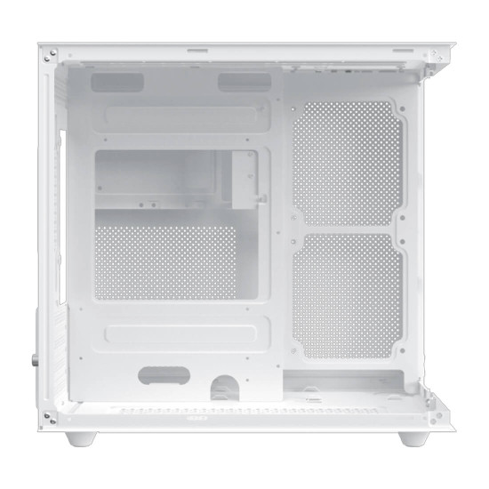 Кутия за компютър XIGMATEK Aqua M Lite Arctic, WH, MATX, U3x1 & U2x1, 2PCS TG, 4PCS G22A Arctic Reverse & 1PC G22A Arctic, ARGB Remote Control Box