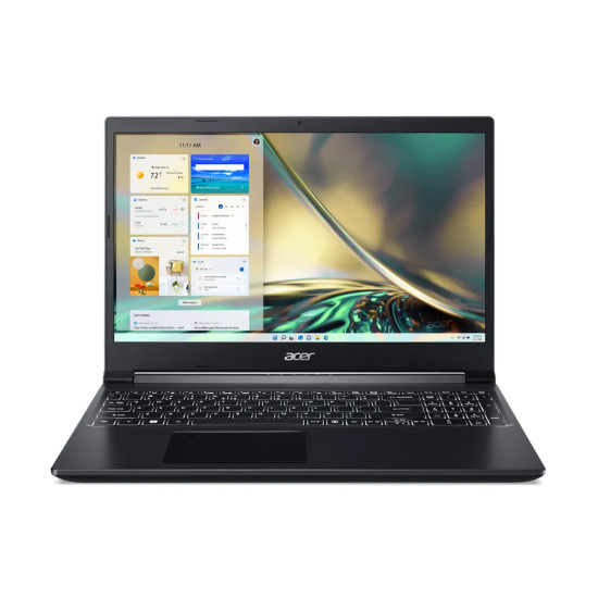 Лаптоп Acer Aspire 7 A715-43G-R5JE, Ryzen 5 5625U, 15.6 инча, Full HD, IPS, 16GB RAM, 512GB SSD, RTX 3050 Ti, без OS, Black