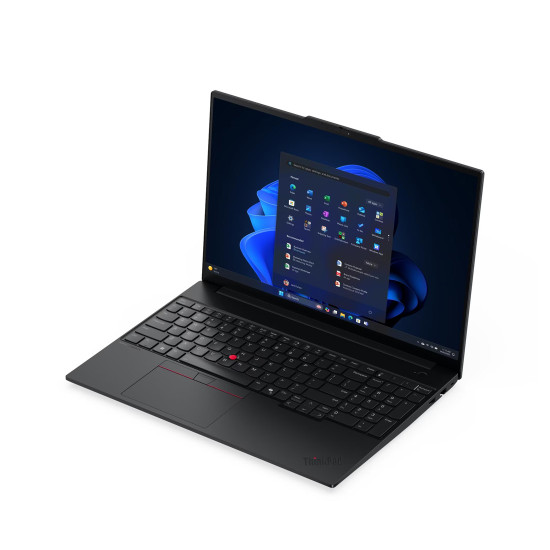 Лаптоп Lenovo ThinkPad E16 Gen 3, 16 инча, Intel Core 5 220U, 16GB DDR5, 512GB SSD PCIe 4.0, Intel Graphics, WUXGA IPS, Windows 11 Pro, Black