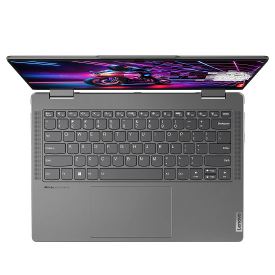 Лаптоп LENOVO YOGA 7 2-in-1, AMD Ryzen 7 8840HS, 14 инча WUXGA, тъчскрийн, 16GB DDR5x, 1TB SSD, Windows 11 Home + Стилус