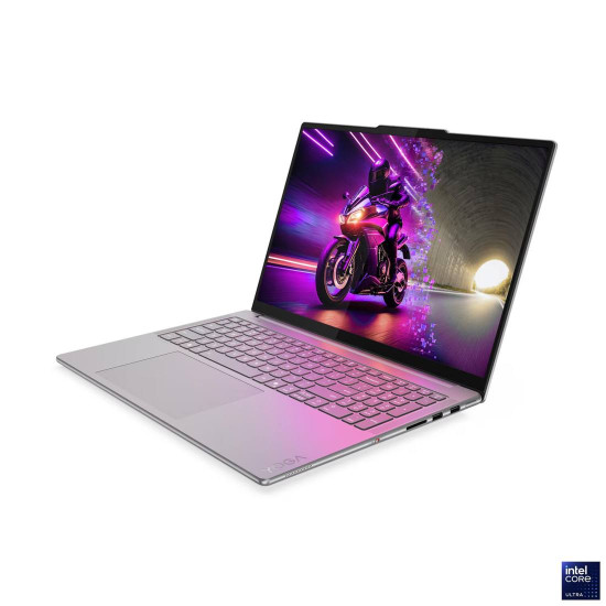 Лаптоп Lenovo Yoga Pro 9, Intel Core Ultra 7 255H, 16 инча 2.8K OLED 500N 120Hz, 64GB DDR5, 1TB SSD, RTX5070 8GB, Windows 11 Home, Luna Grey