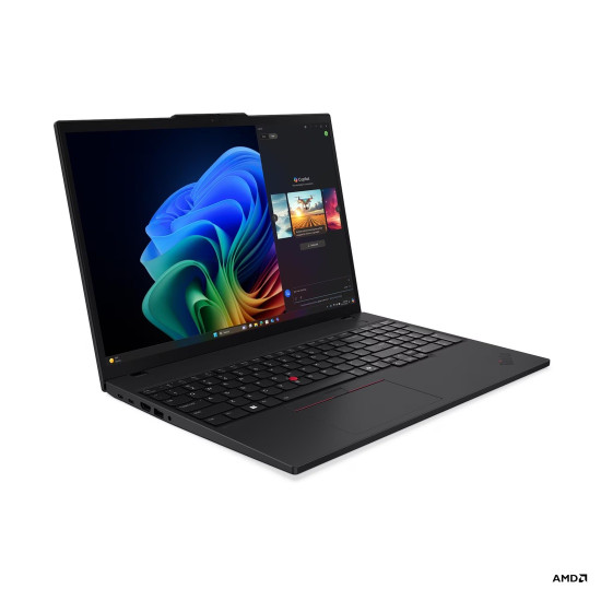 Лаптоп LENOVO ThinkPad T16 G4, AMD Ryzen AI 5 PRO 340, 16 инча WUXGA, 32GB DDR5 RAM, 512GB SSD, Black, Windows 11 Pro