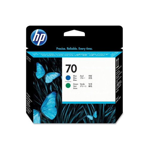 Мастило HP 70, C9408A, Blue, Green