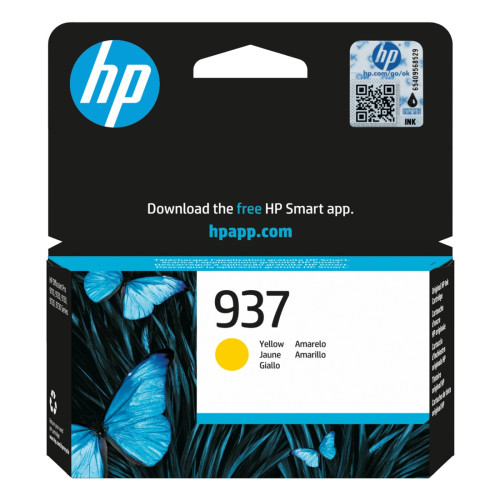 Мастило HP 937, 4S6W4NE, Yellow