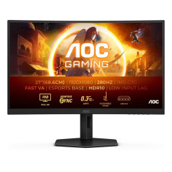 Монитор AOC C27G4ZXU, 27 инча, 1920x1080, 280Hz, 0.3ms, VA, 2xHDMI, DP, USB