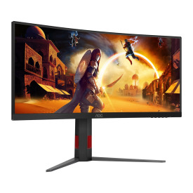 Монитор AOC CU34G4Z, 34 инча, VA, 3440x1440, 240Hz, 1ms, 2x HDMI, DP, USB