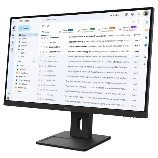 Монитор LENOVO ThinkVision E27-40, 27.0 инча, IPS, 100Hz, 1920x1080, 4ms, 1xHDMI 1.4, 1xDP 1.2