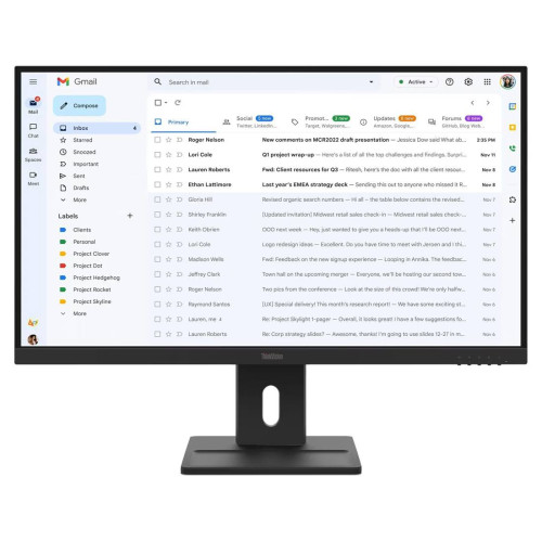 Монитор LENOVO ThinkVision E27-40, 27.0 инча, IPS, 100Hz, 1920x1080, 4ms, 1xHDMI 1.4, 1xDP 1.2