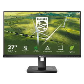 Монитор PHILIPS 272B1G/00, 27 инча, 1920x1080, IPS, USB хъб, Speakers