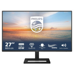 Монитор PHILIPS 27E1N1600AE/00, 27 инча, 2560x1440, IPS, 100Hz, HDMI, DP, USB-C