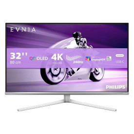 Монитор PHILIPS 32M2N8900/00, 32 инча, UHD OLED, 240Hz, 0.03ms, 2xHDMI2.1, DP, USB-C PD90W, Speakers
