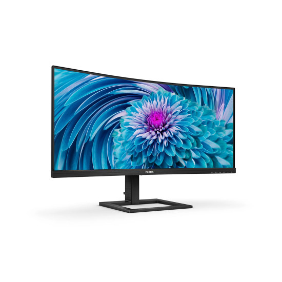 Монитор Philips 346E2CUAE, 34 инча, UltraWide, WQHD, VA, 100Hz, USB-C, HDR, Adaptive Sync