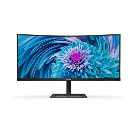 Монитор Philips 346E2CUAE, 34 инча, UltraWide, WQHD, VA, 100Hz, USB-C, HDR, Adaptive Sync