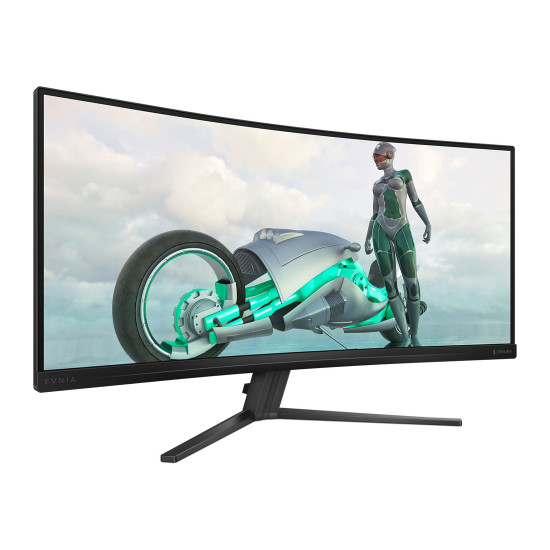 Монитор Philips Evnia 34M2C3500L, 34.0 инча, VA, 3440x1440, 180Hz, 0.5ms, 21:9, извит 1500R, HDR10, Adaptive Sync, HDMI, DisplayPort